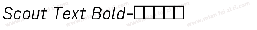 Scout Text Bold字体转换